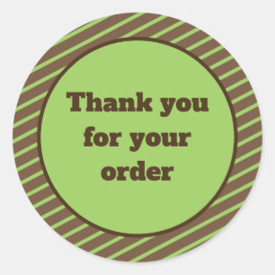 Sticker Rond Appréciation du client Merci réduit minimaliste