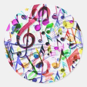 Sticker Rond Appréciation musicale_