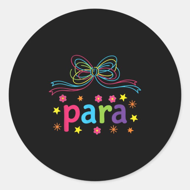 Sticker Rond Appréciation paraprofessionnelle des femmes Coquet (Devant)