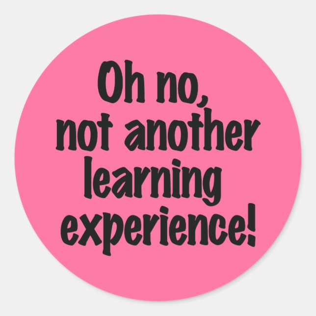 Sticker Rond Apprentissage (Devant)