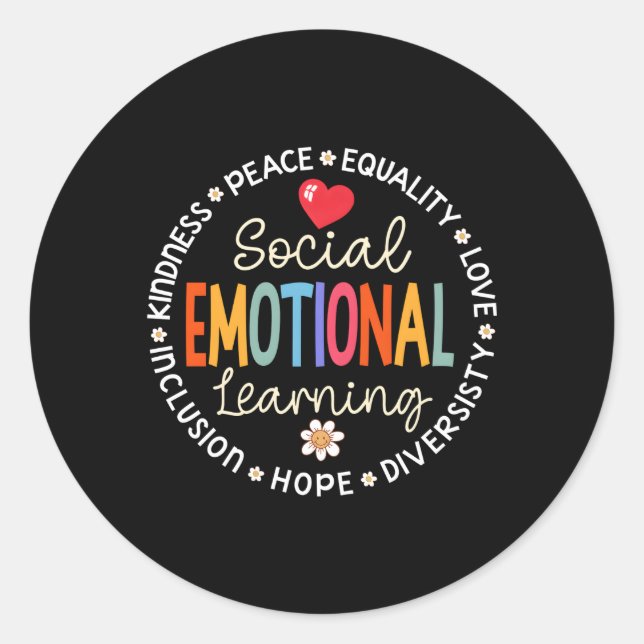 Sticker Rond Apprentissage social émotionnel Le conseiller Ense (Devant)