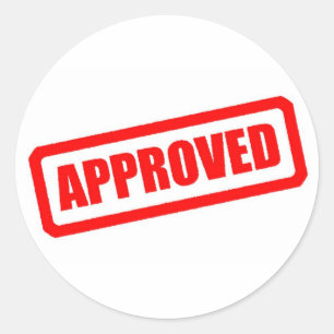 Sticker Rond Approuvé