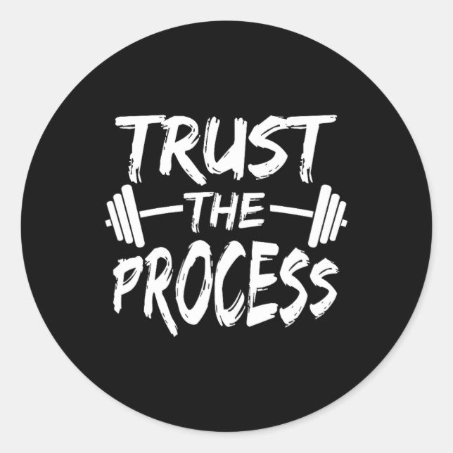 Sticker Rond Approuver Le Processus Citation Motivationnelle Ex (Devant)