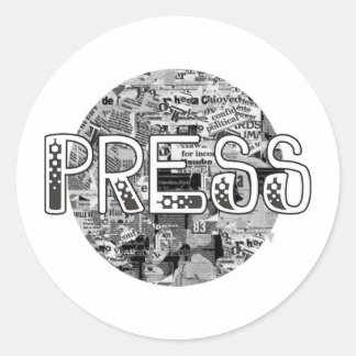 Sticker Rond Appuyer