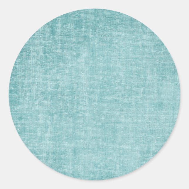 Sticker Rond Aqua Chenille (Devant)