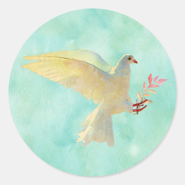 Sticker Rond Aquarelle (Devant)