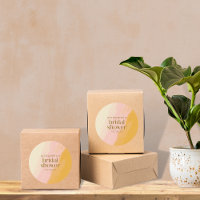 Aquarelle Boho moderne Fête des mariées rose jaune