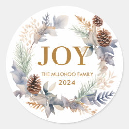 Sticker Rond aquarelle Cosy scandinave