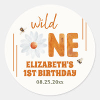 Aquarelle Daisy Wild One 1st Birthday Girl