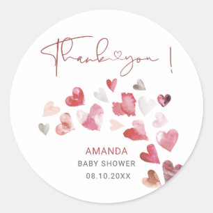 Sticker Rond Aquarelle Elegant un peu amoureux est sur