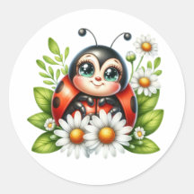 Aquarelle Ladybug