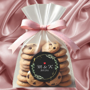 Sticker Rond Aquarelle Mariage de verdure