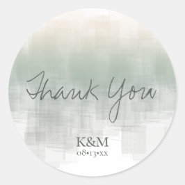 Sticker Rond Aquarelle Réflexions Merci Sage ID774