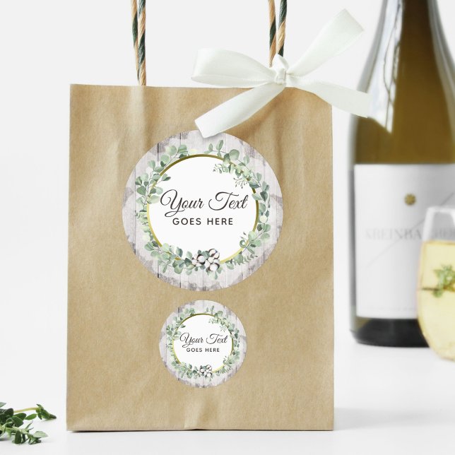 Sticker Rond Aquarelle rustique Sud Coton & Botanique (Créateur téléchargé)