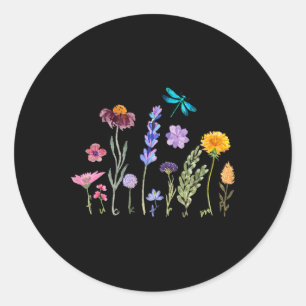 Sticker Rond Aquarelle Vintage subtile contre Trump