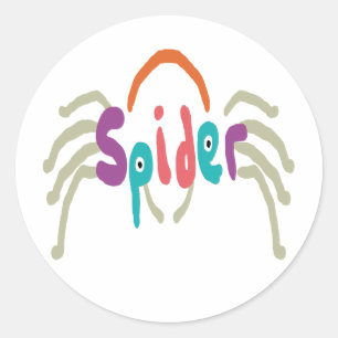Sticker Rond Araignée