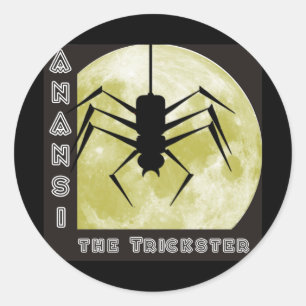 Sticker Rond Araignée Anansi