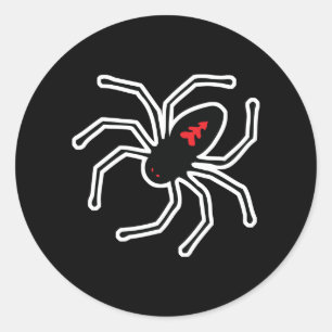 Sticker Rond araignée noire