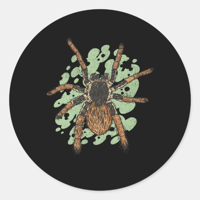 Sticker Rond Araignée Tarantula Arachnide grande (Devant)