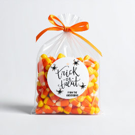 Sticker Rond Araignées Halloween personnalisées de 1,5 pouce