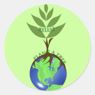 Sticker Rond Arborescence ReLeaf Plante A