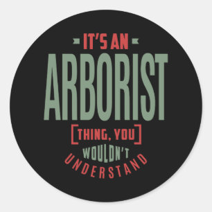 Sticker Rond Arboriste