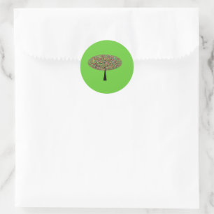 Sticker Rond Arbre à bonbons