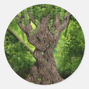 Sticker Rond Arbre à noeuds celtique