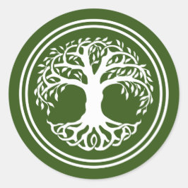 Sticker Rond Arbre celtique du noeud de vie