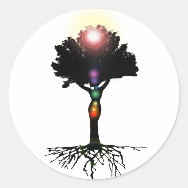 Sticker Rond Arbre chakra (Devant)