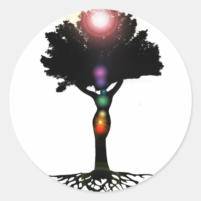 Sticker Rond Arbre chakra (Devant)