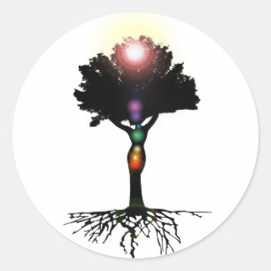 Sticker Rond Arbre de Chakra