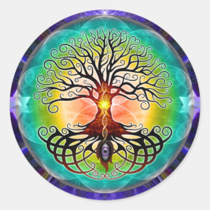 Sticker Rond Arbre de la vie