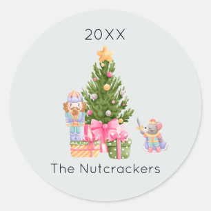 Sticker Rond Arbre de Noël