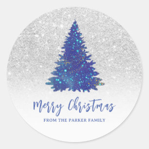 Sticker Rond Arbre de Noël de la Parties scintillant d'étincell