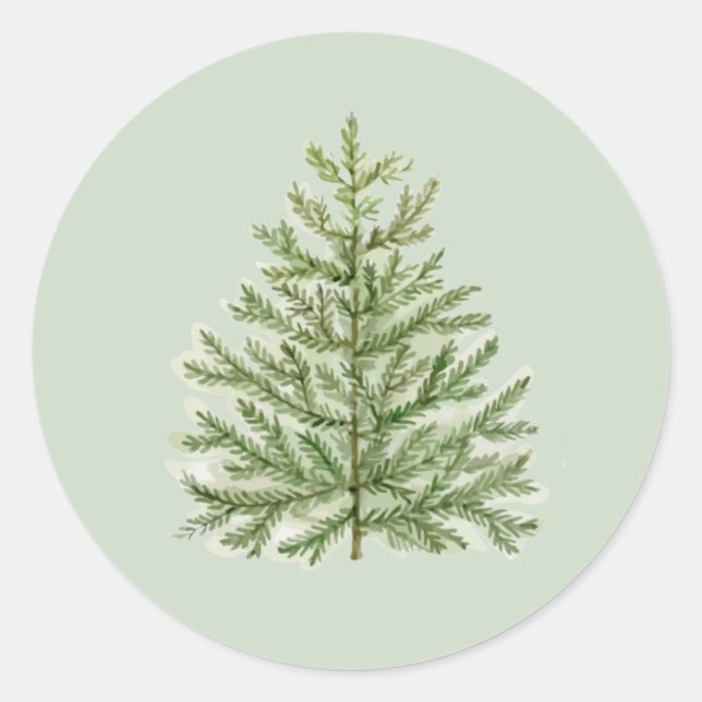 Sticker Rond Arbre de Noël Waterton (Devant)