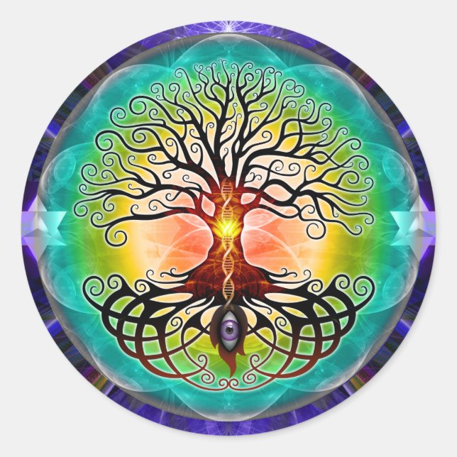 Sticker Rond Arbre De Vie (Devant)