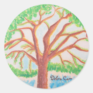 Sticker Rond Arbre de Vie-autocollant