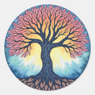 Sticker Rond ARBRE DE VIE Patch