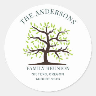 Sticker Rond Arbre généalogique annuel de la réunion familiale