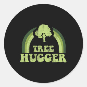 Sticker Rond Arbre Hugger Vintage Retro Nature De l'environneme