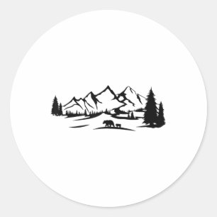 Sticker Rond Arbre Nature Arbres Forêt Protection De l'environn