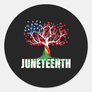 Sticker Rond Arbre racine Africain Cultivé JunetDix Liberté Noi