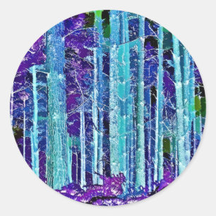 STICKER ROND ARBRES