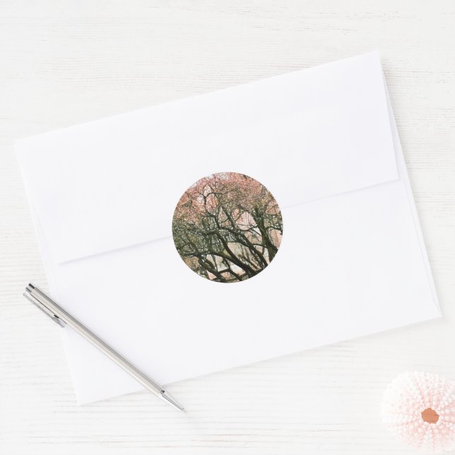 STICKER ROND ARBRES (Enveloppe)