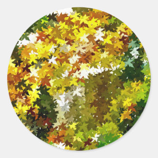 STICKER ROND ARBRES D'AUTOMNE