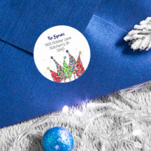 Arbres de Noël Disco Adresse de Retour