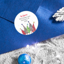Arbres de Noël Disco Adresse de Retour