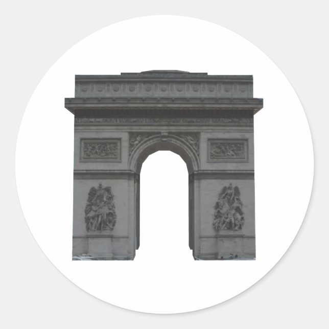 Sticker Rond Arc de Triomphe : 3D Modèle : (Devant)