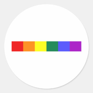 Sticker Rond Arc-en-ciel